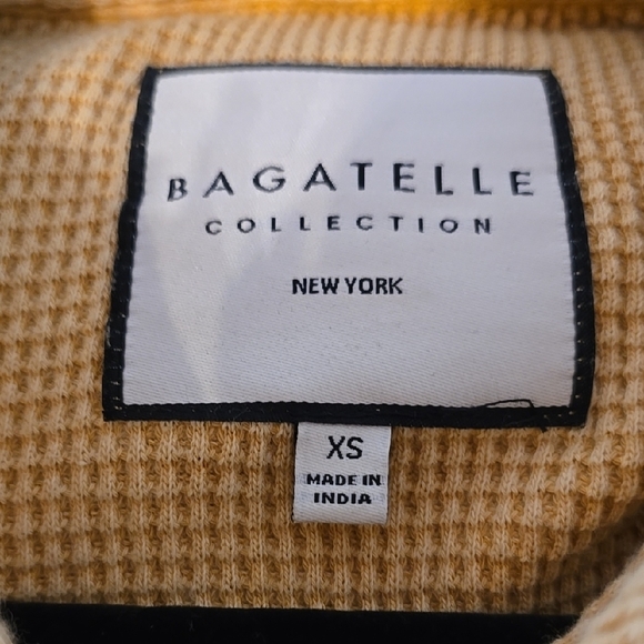 BAGATELLE XS Women's Yellow Plaid Jacket - Picture 6 of 6